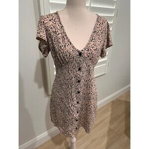 VOLCOM Poppin Stone Dress Melon Mini Size Small